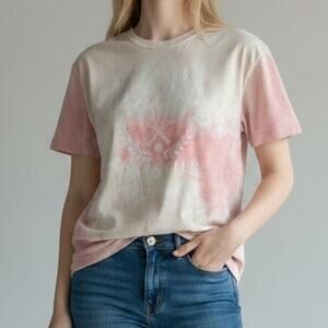 American Eagle Pink Malibu Tennis Club Tie Dye T-Shirt Size Women's S NWT